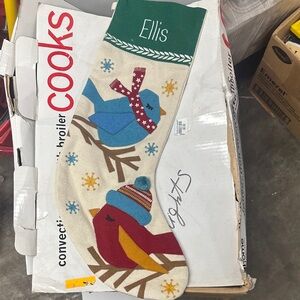 Ellis Festive Bird Christmas Stocking